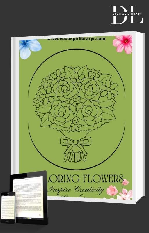 coloring flowers with child